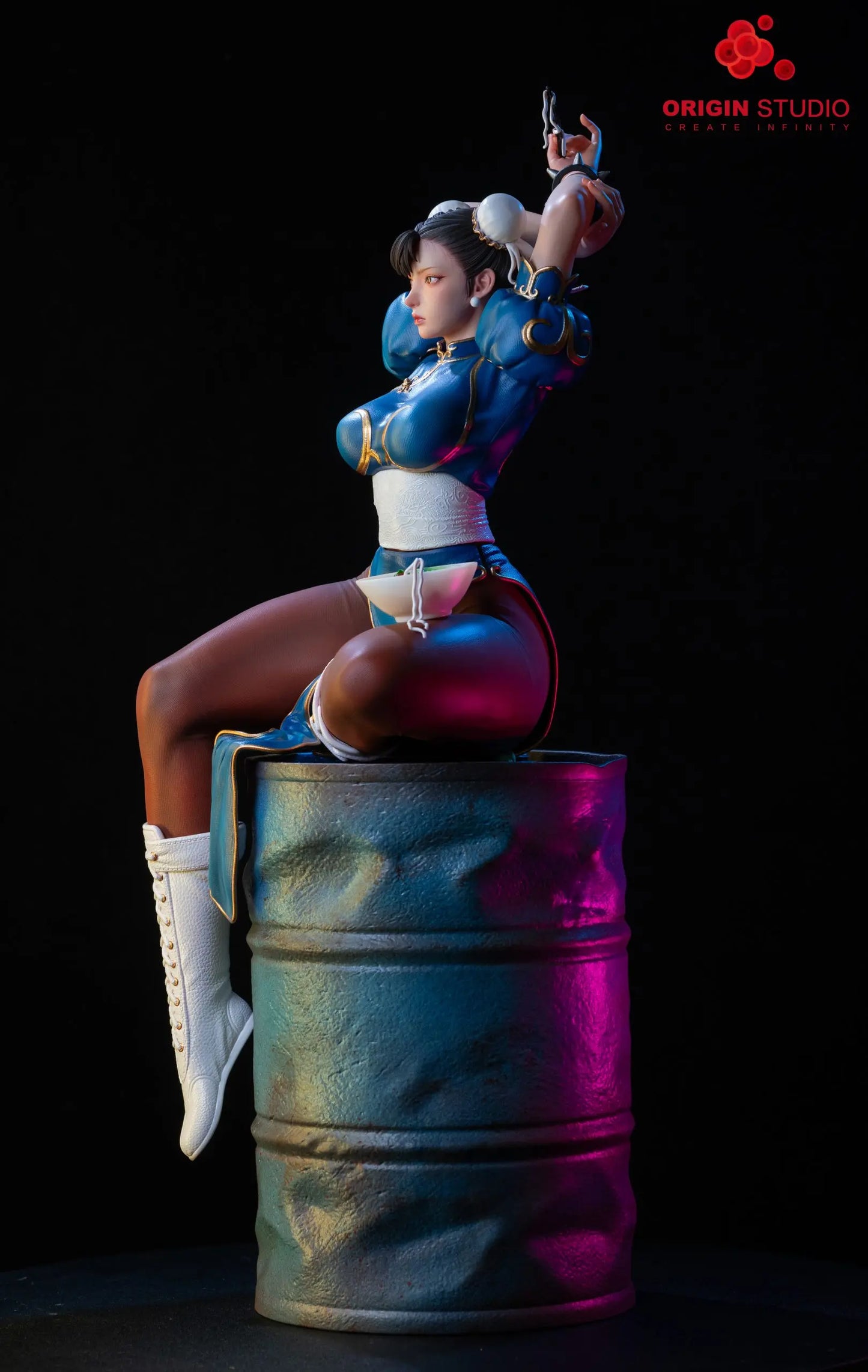 Black Estatuilla Street Fighter | Chun-Li | ORIGIN Studio | Tienda Anime | Tico Ofertas
