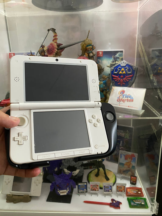 Dark Gray Nintendo 3DS XL Modificada + Control Pro – Lista para Jugar (GBA, NDS, 3DS y más