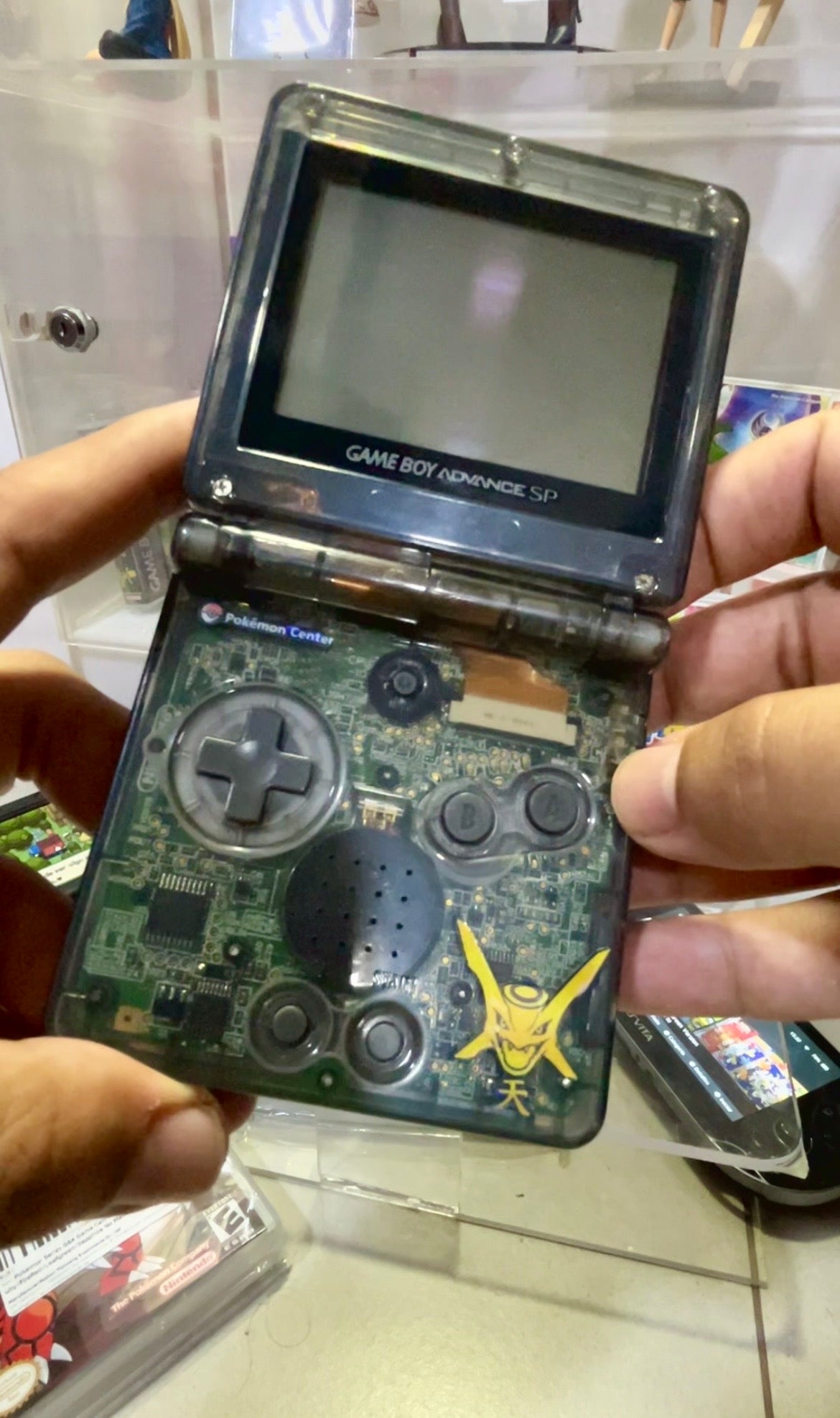 Game Boy Advance SP Custom Rayquaza en Costa Rica – Consola retro edición colección con caja | Tienda videojuegos Costa Rica Nintendo