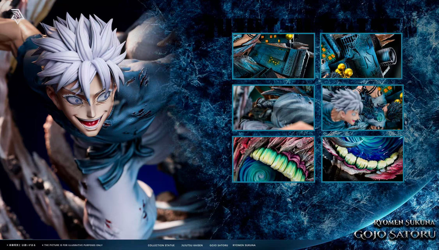 Estatuilla Jujutsu Kaisen | Satoru Gojo vs. Ryomen Sukuna – El Duelo de los Más Fuertes | SSC Studio | Tienda Anime | Tico Ofertas