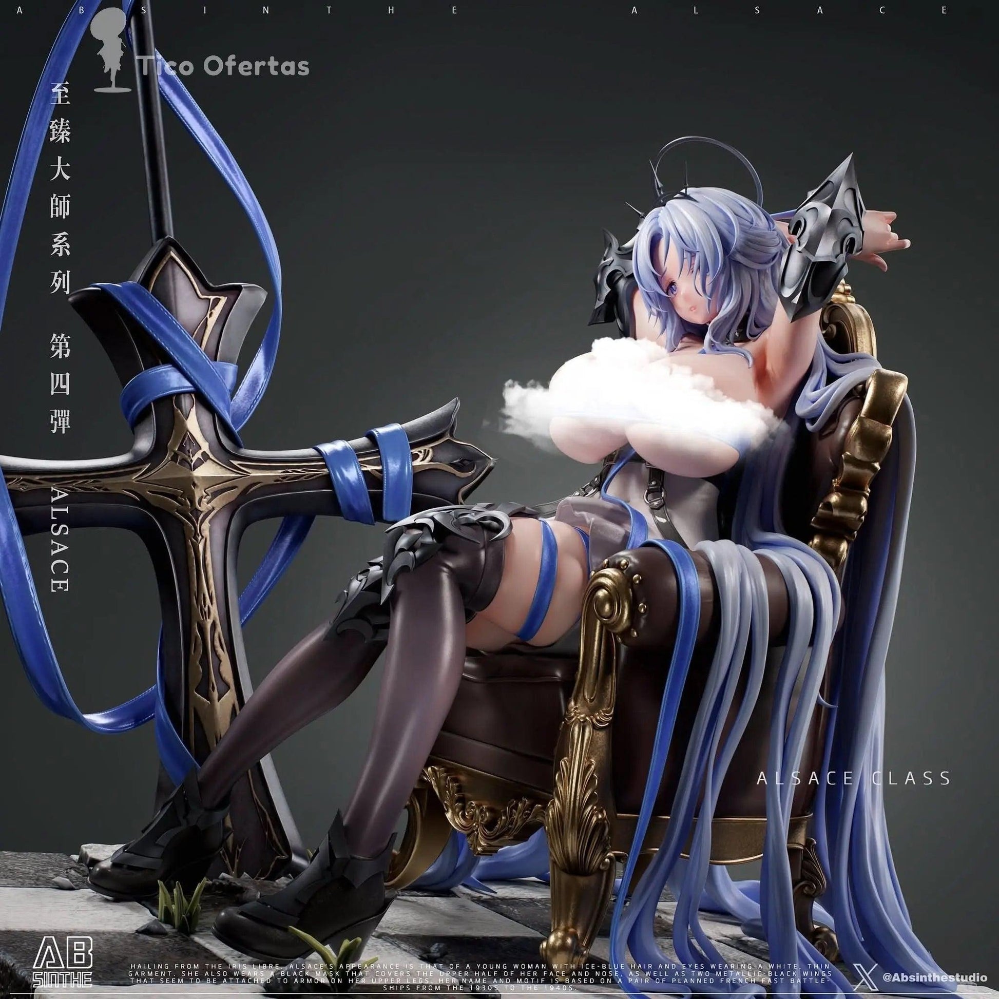 ABsinthe Studio - Azur Lane Alsace GK Resina - Tico Ofertas 