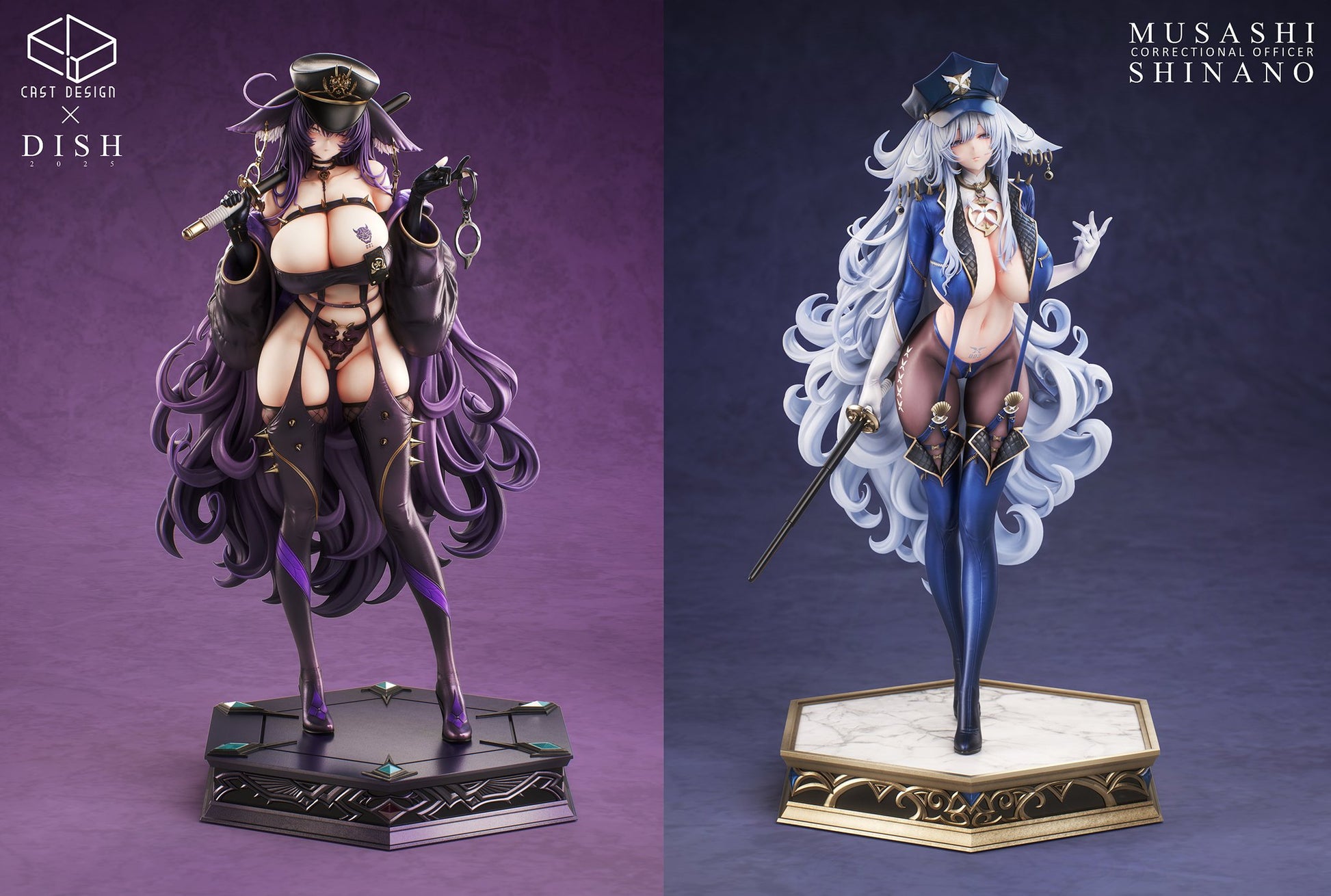 Dark Slate Gray Estatuilla Azur Lane | Musashi – Twin Police Sisters Tienda Anime | Tico Ofertas