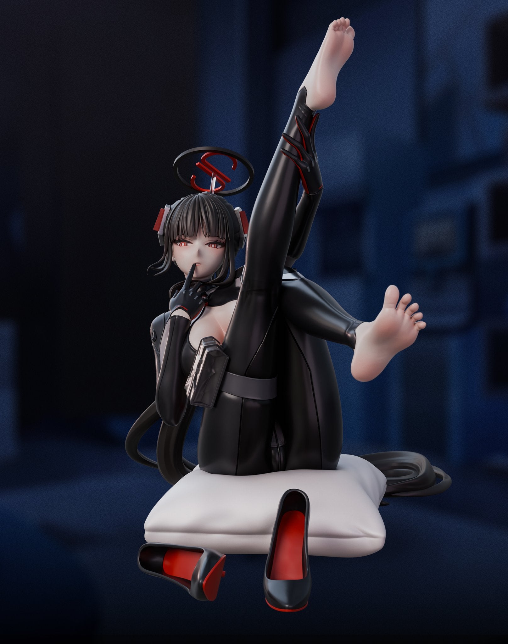 Black Estatuilla Blue Archive | Tsukatsuki Rio | Tienda Anime | Tico Ofertas