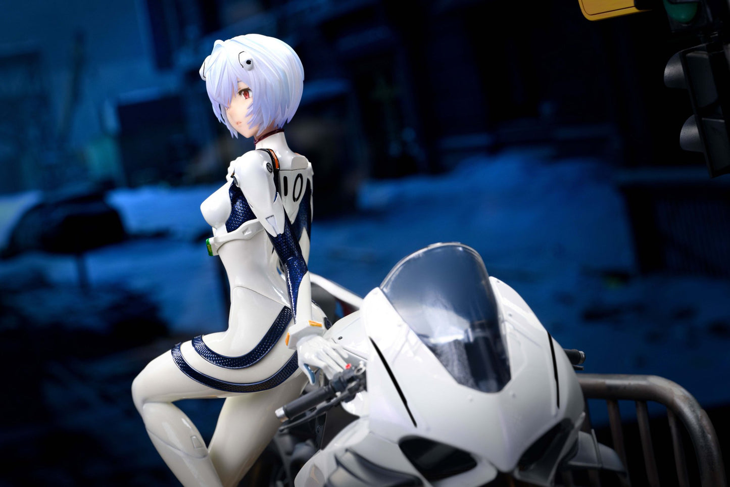 Gray Estatuilla  Neon Genesis Evangelion | Ayanami Rei  Motorcycle Tienda Anime | Tico Ofertas