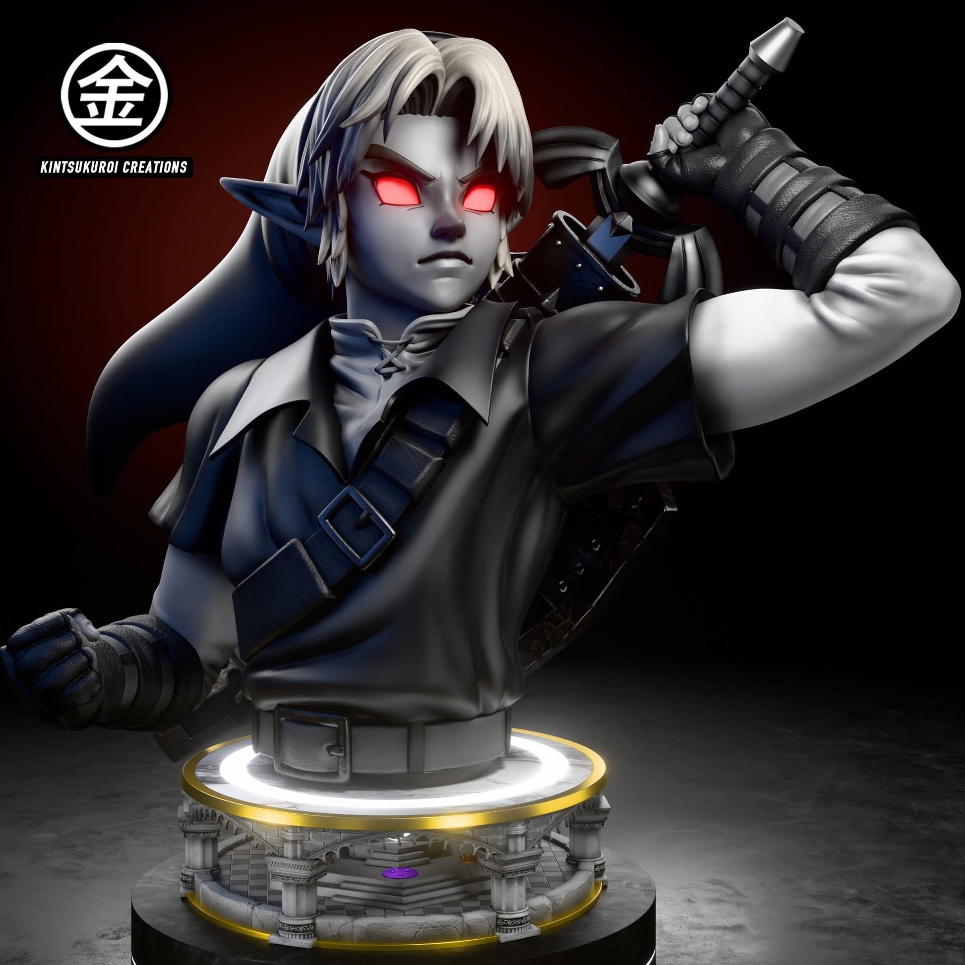 Black Estatuilla The Legend of Zelda | Adult Link & Dark Link | Tienda Anime | Bust 1/2 & 1/1 | Tico Ofertas