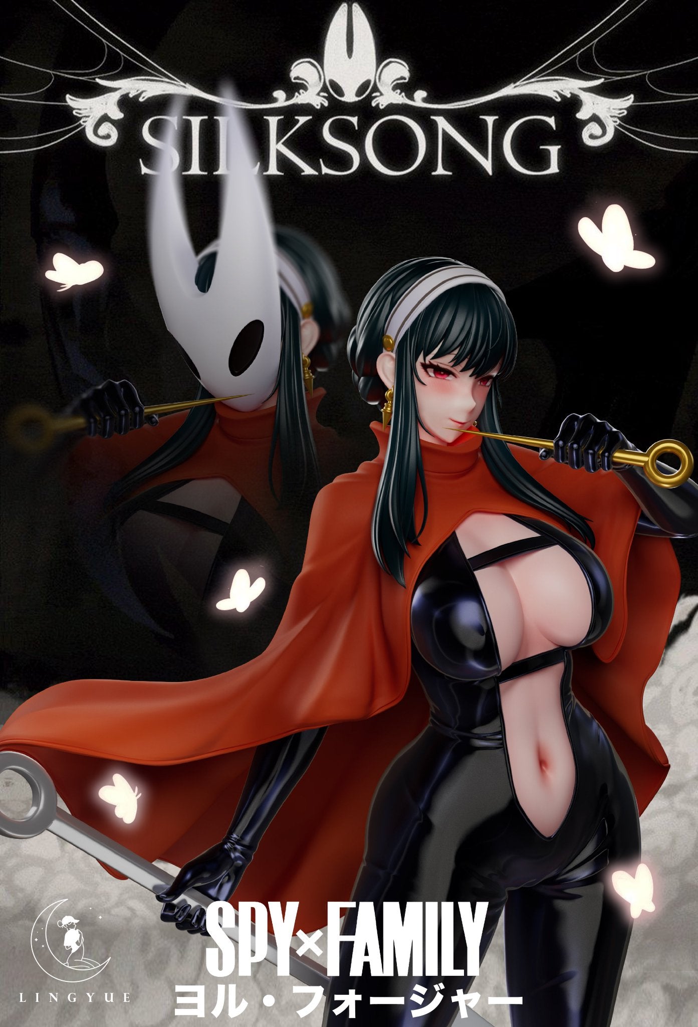 Rosy Brown Estatuilla Yor Forger Cosplay Hornet 1/6 GK Statue – Ling Yue Studio | Figura Spy x Family x Silksong | Tico Ofertas Tienda Anime Costa Rica