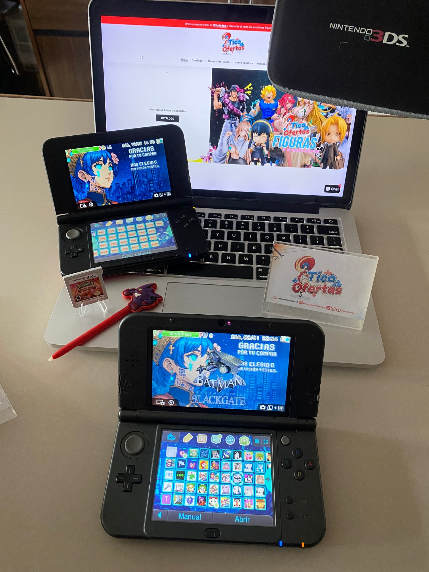 Dim Gray Nintendo 3DS / New 3DS XL / 2DS – Consolas Retro con Hack + Juegos Incluidos