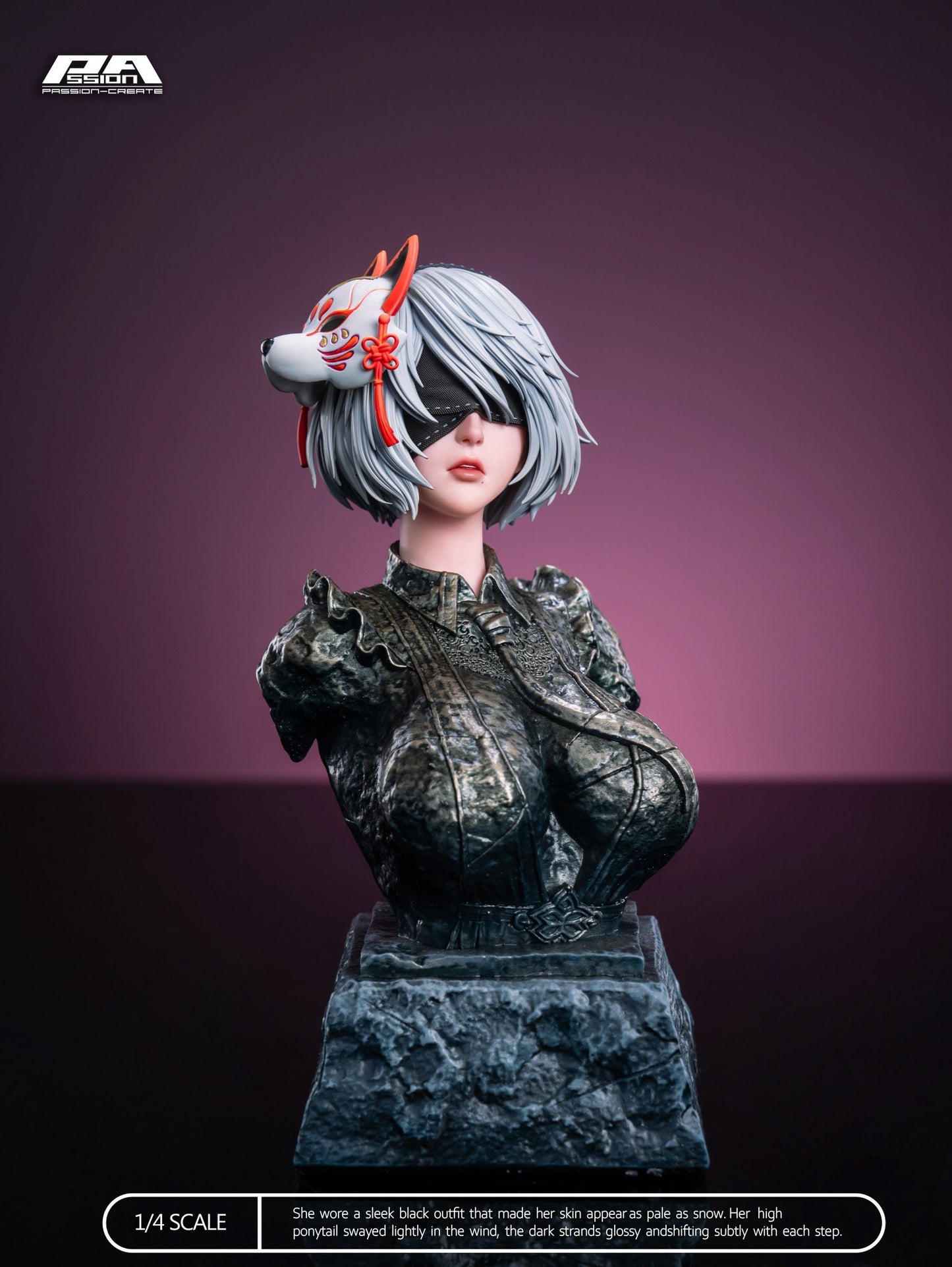 Dark Slate Gray Estatuilla Stellar Blade | Eve Cosplay 2B |Tienda Anime | Tico Ofertas