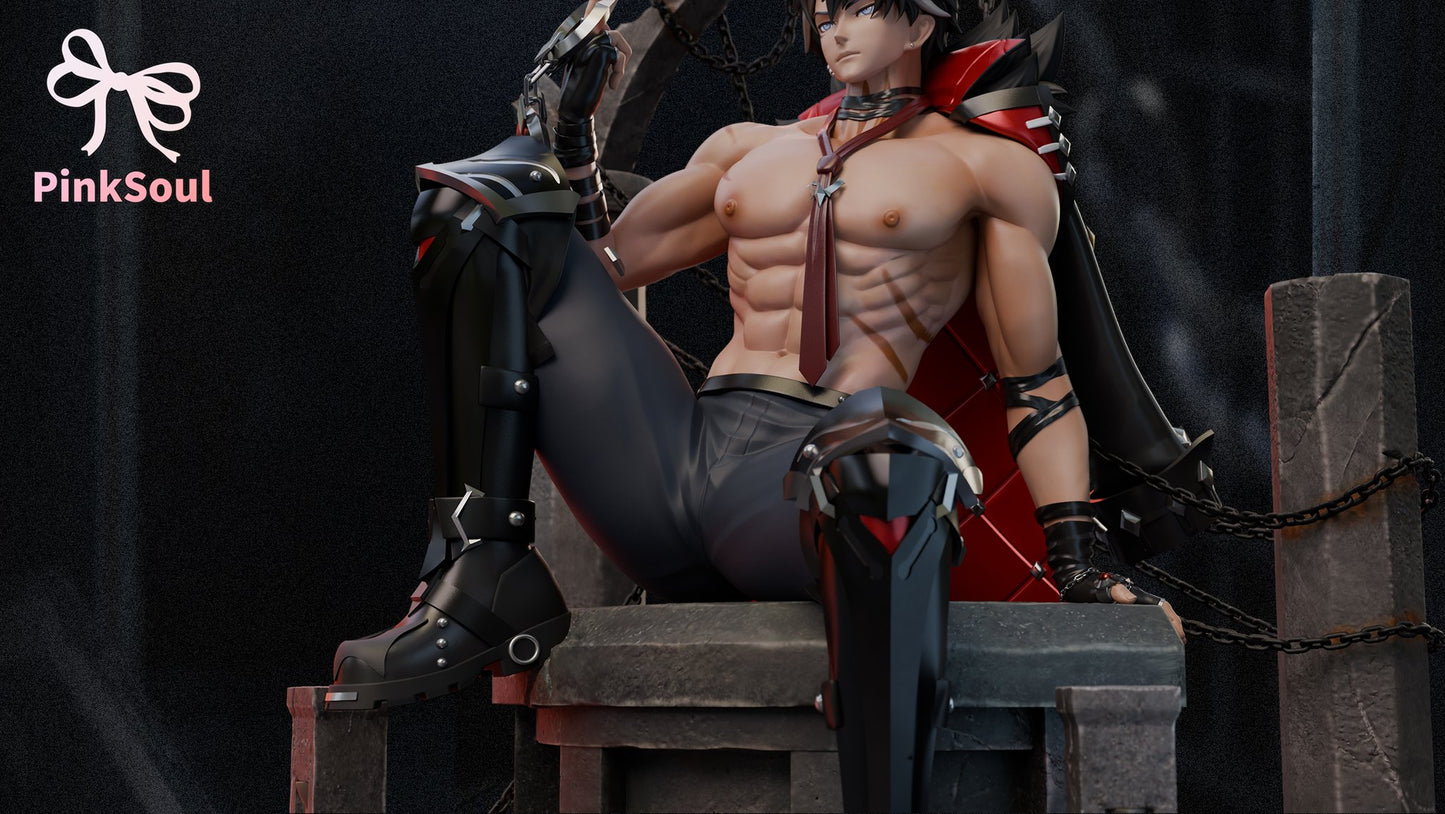 Black Figura Genshin Impact | Wriothesley | Pinksoul Studio | Tienda Anime | Tico Ofertas