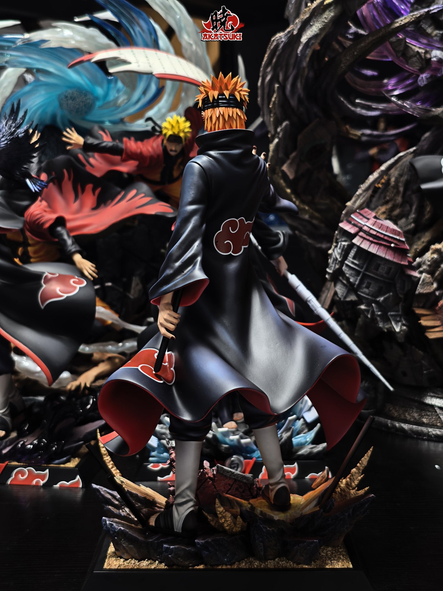 Black Estatuilla  Naruto | Pain | Akatsuki Studio | Tienda Anime | Tico Ofertas