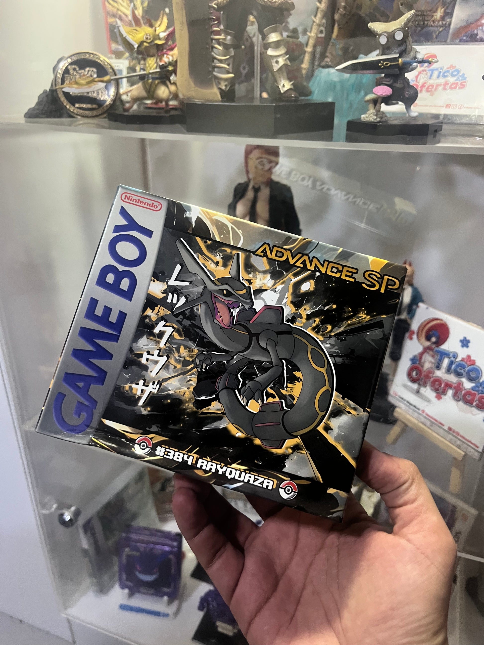Game Boy Advance SP Custom Rayquaza en Costa Rica – Consola retro edición colección con caja | Tienda videojuegos Costa Rica Nintendo