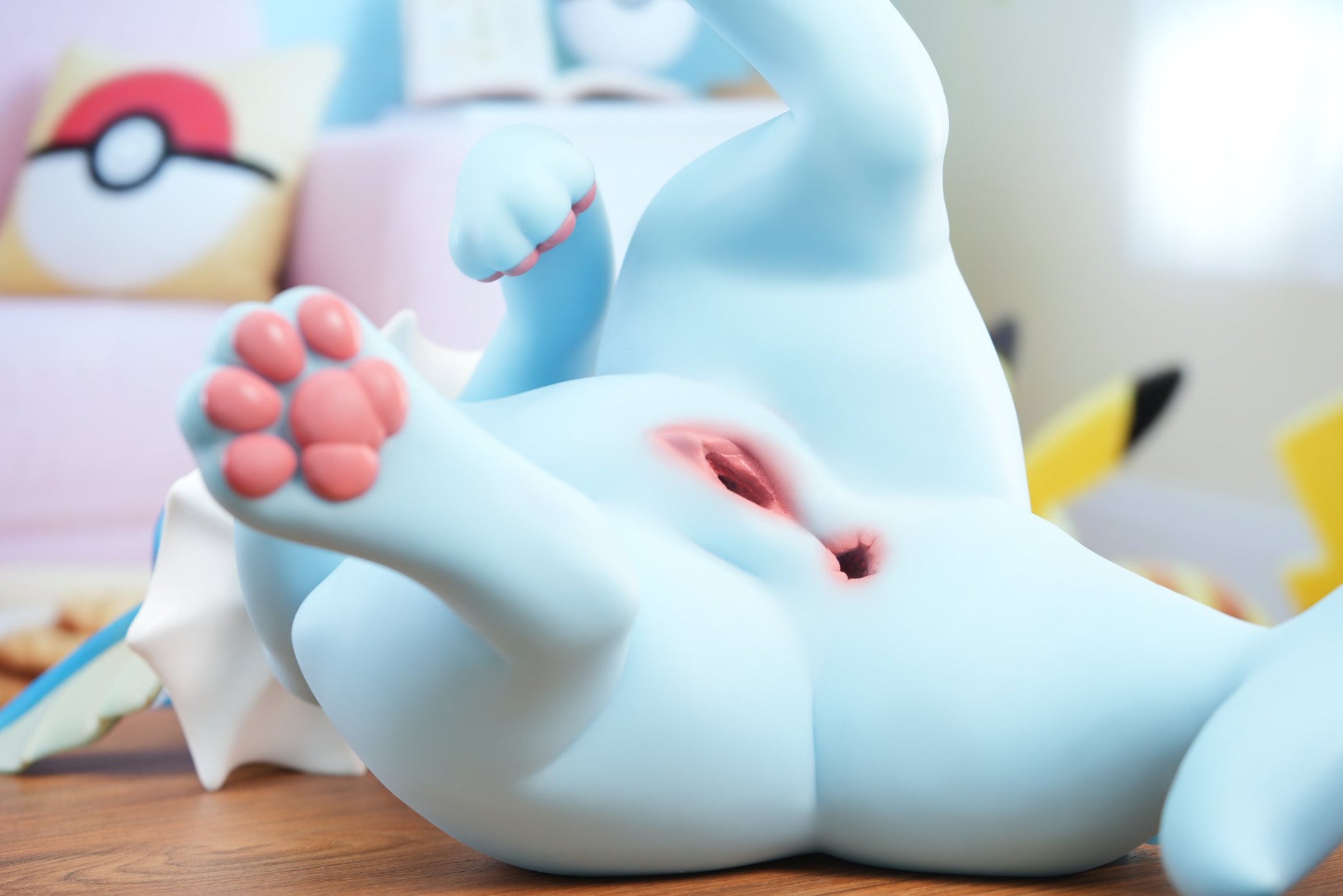 Light Gray Masturbador POKÉMON | Vaporeon Eevee Series | Spirit Demon Studio | Versión 18+ | Tico Ofertas Furry Tienda Anime