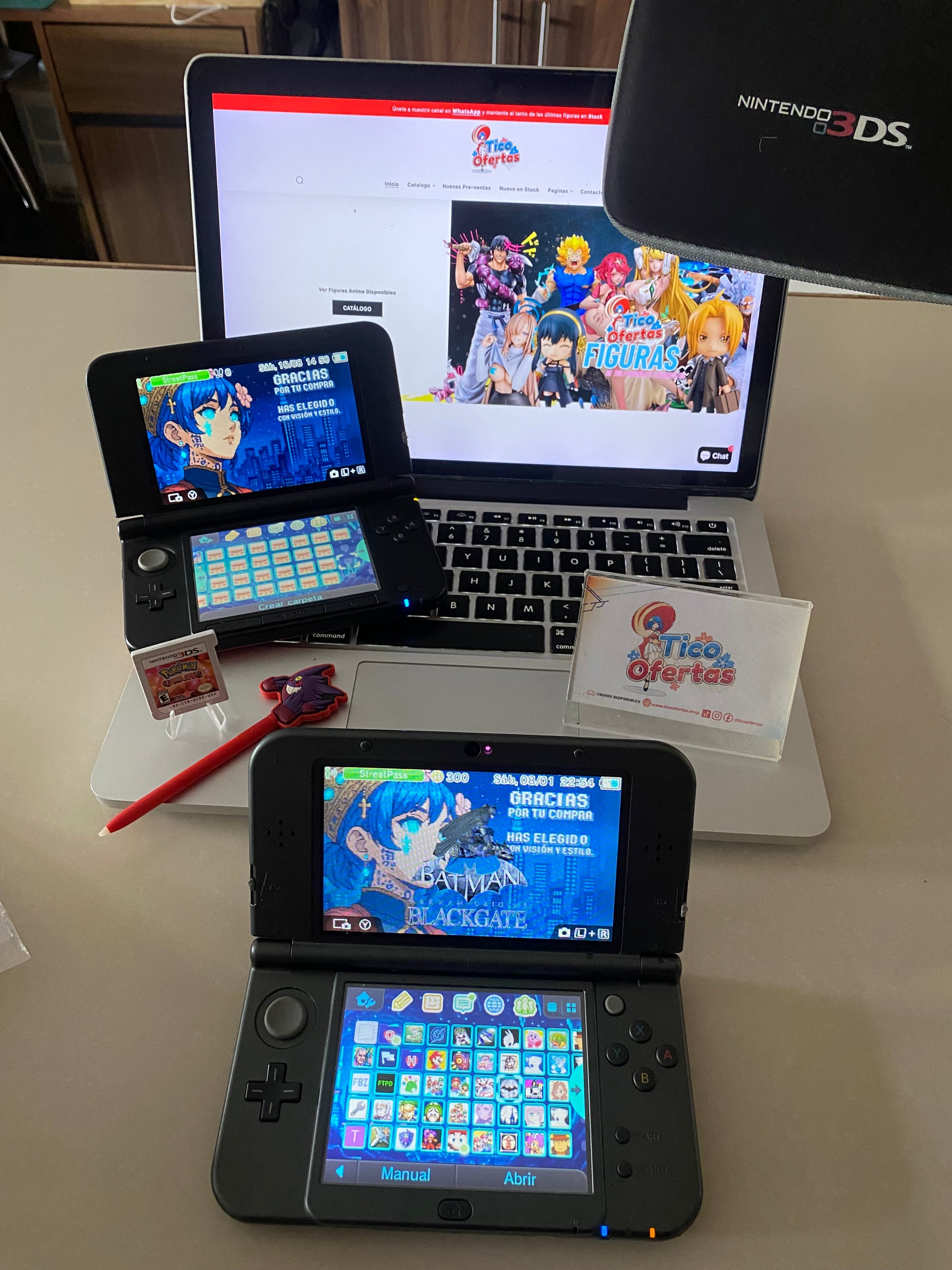 Dim Gray Nintendo 3DS / New 3DS XL / 2DS – Consolas Retro con Hack + Juegos Incluidos