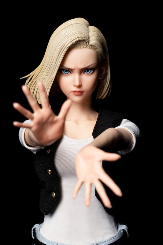 Gray Estatuilla Dragon Ball | Android 18 – Cyber Girl Ver. | ABC Studio | Tico Ofertas