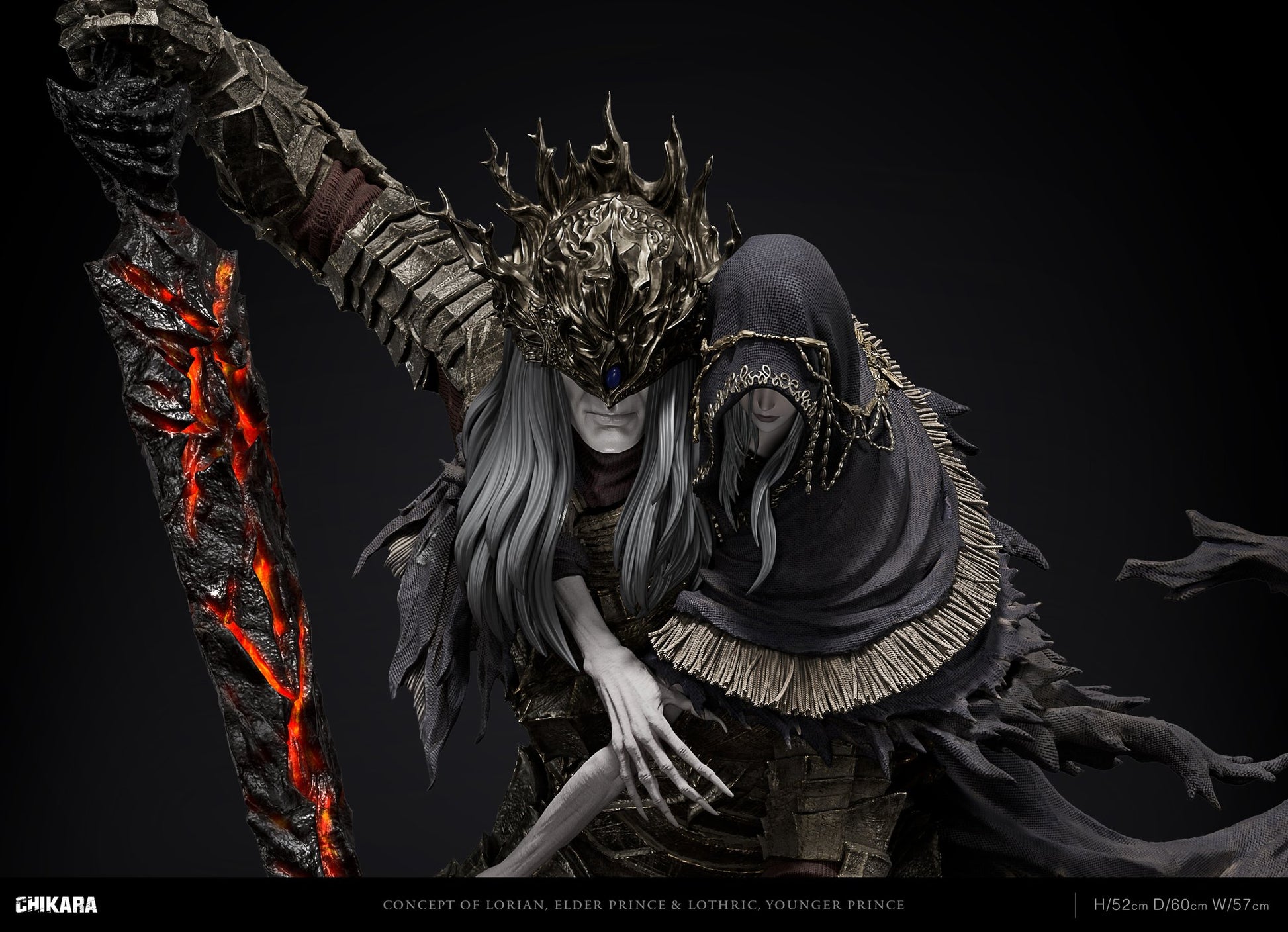 Black Estatuilla Dark Souls III | Lorian Lothric – Tienda Anime | CHIKARA Studio | Tico Ofertas