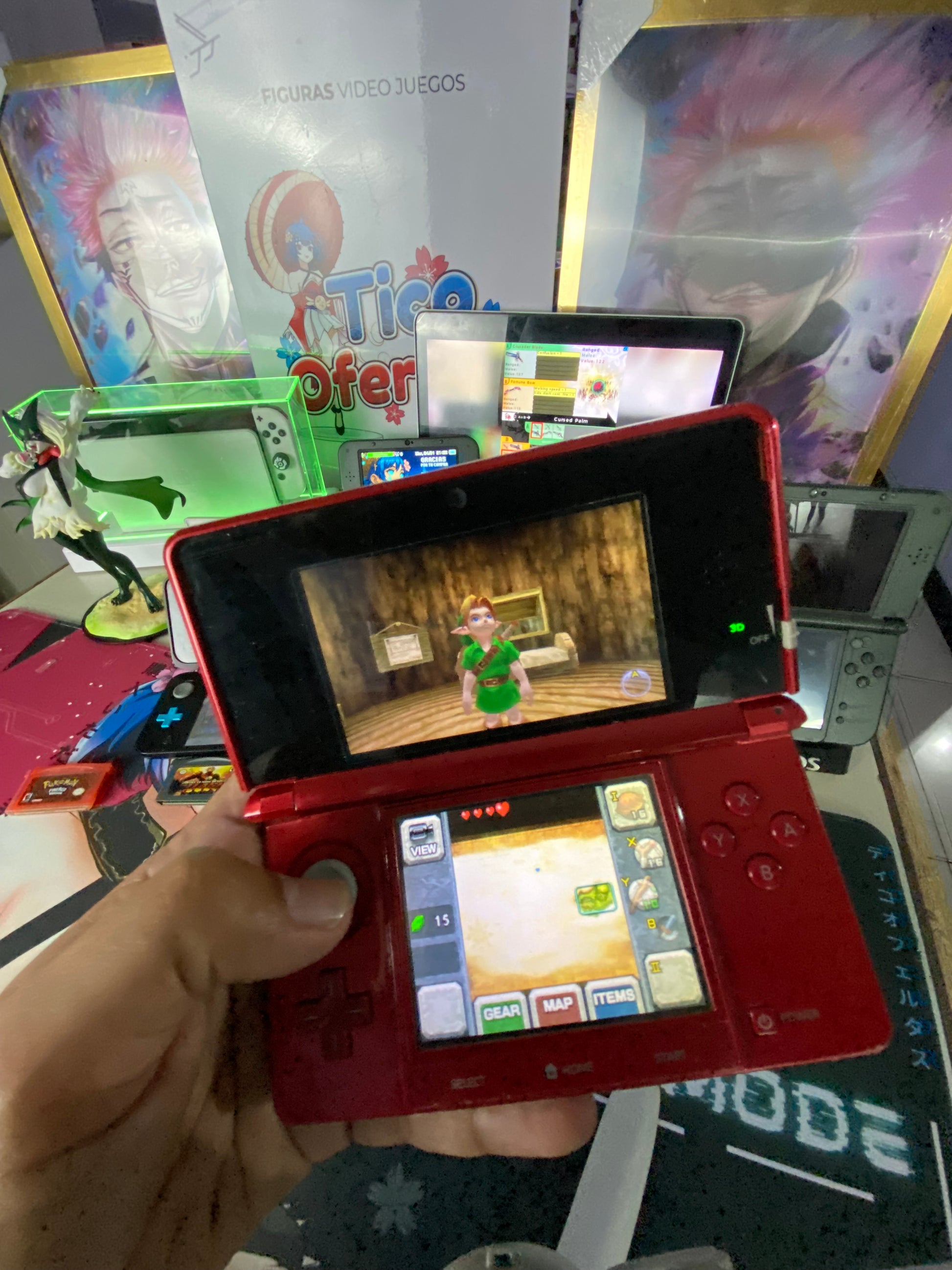 Dark Slate Gray Nintendo 3DS / New 3DS XL / 2DS – Consolas Retro con Hack + Juegos Incluidos