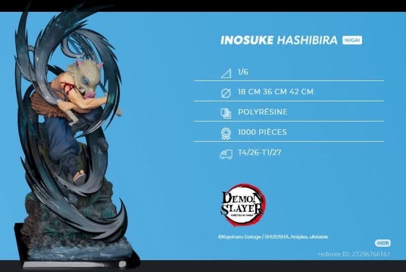 Estatuilla Demon Slayer | Inosuke Hashibira (Ikigai) | Tsume Studio | Tienda Anime | Tico Ofertas