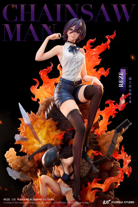 Black Estatuilla Chainsaw Man | Reze X Bomb Demon | Tienda Anime | Tico Ofertas