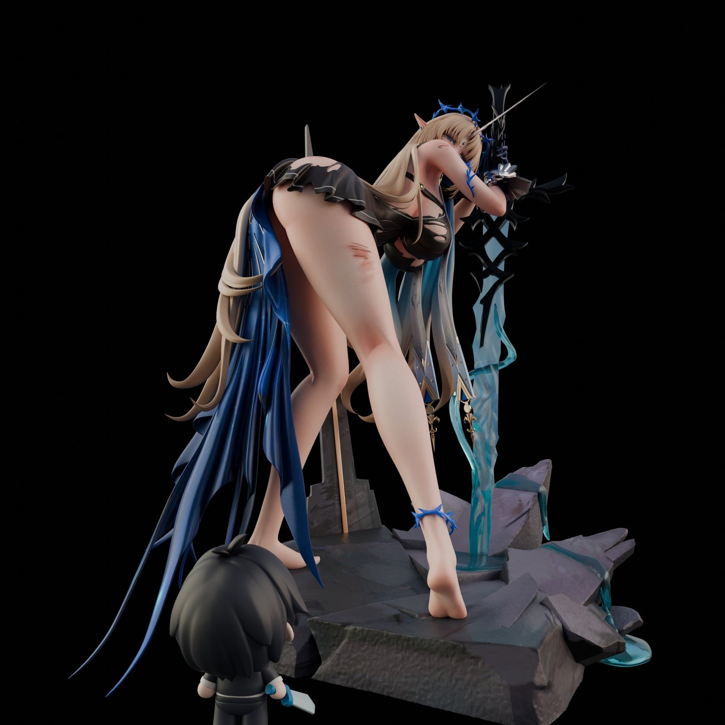 Black Estatuilla Wuthering Waves | Cartethyia | Tienda Anime | Tico Ofertas