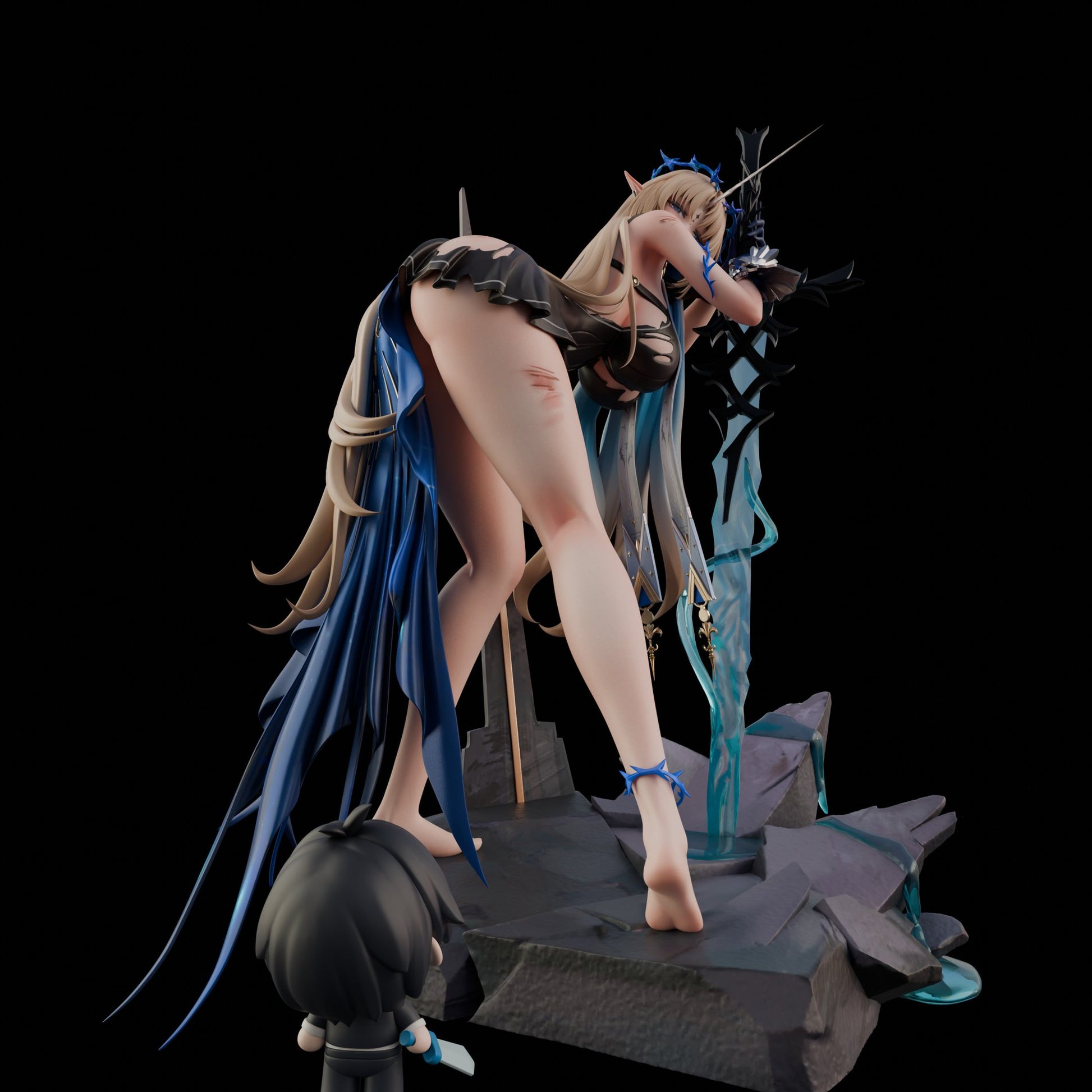 Black Estatuilla Wuthering Waves | Cartethyia | Tienda Anime | Tico Ofertas