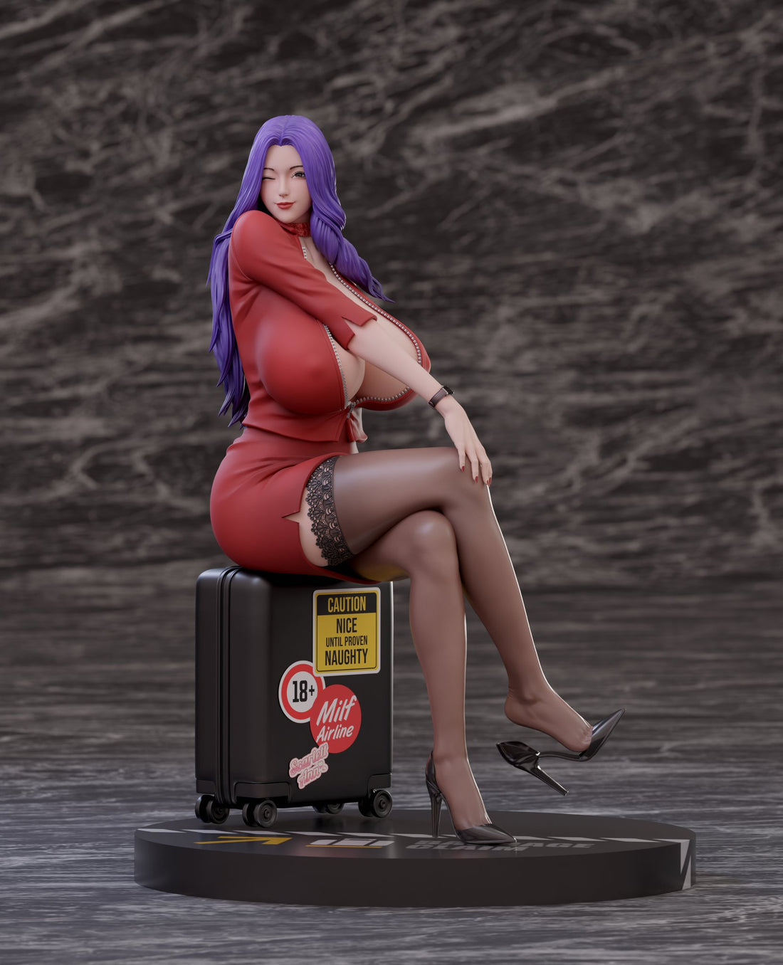 Figura Clara Milf Airlines Stewardess Ver. | SODA Studio | Figura Licenciada 1/4 | Tico Ofertas
