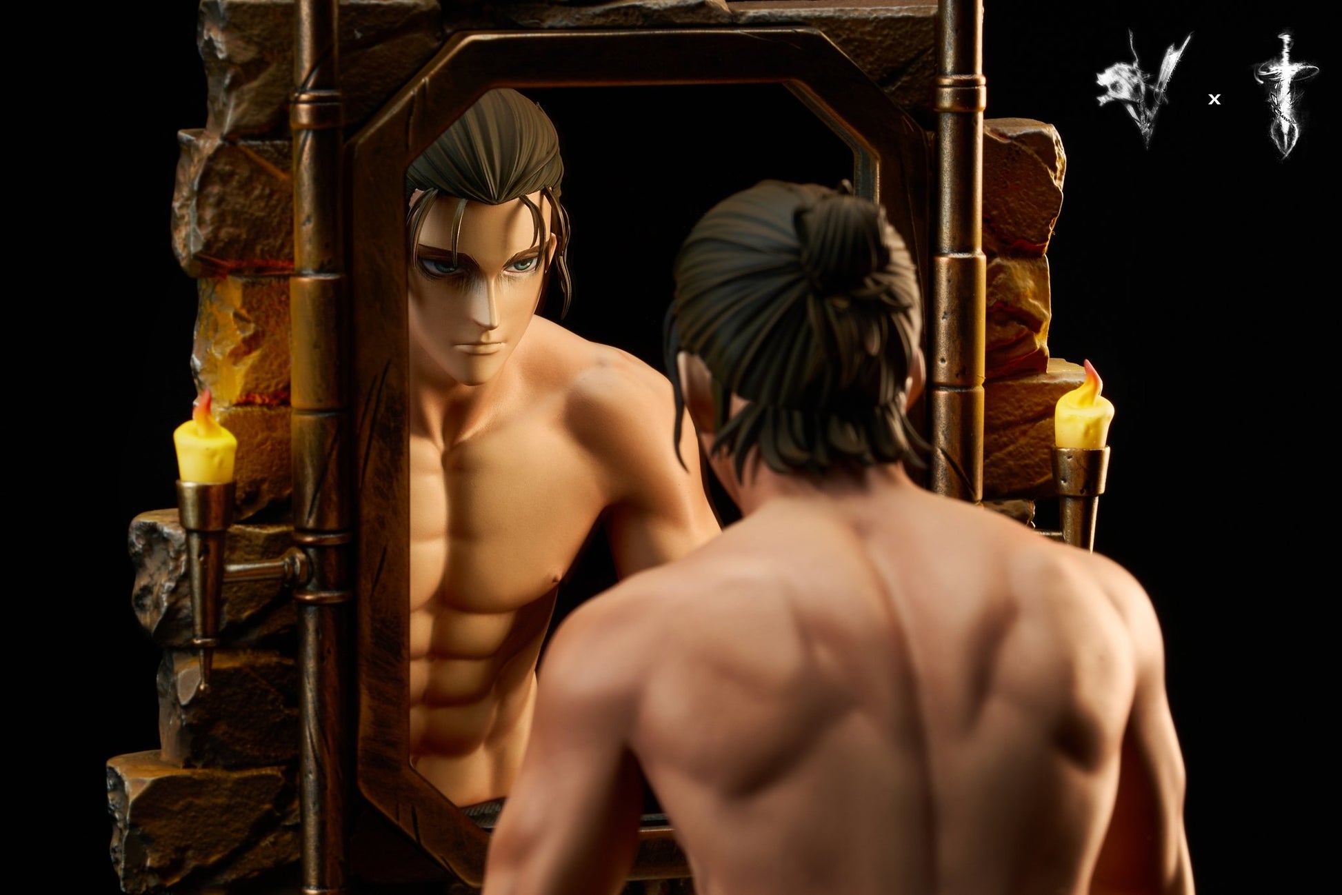 Dark Khaki Estatuilla Attack on Titan | Eren Jaeger | Tienda Anime | Tico Ofertas