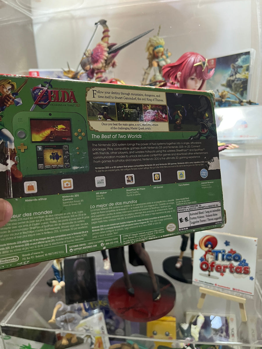 Nintendo 2DS Edición Zelda Verde – Consola Original con Juegos | Edición Especial