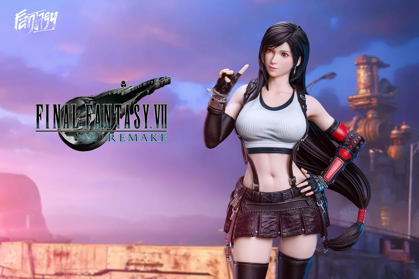 Dark Gray Estatuilla Final Fantasy | Tifa Lockhart | FANTASY Studio | Tienda Anime | Tico Ofertas
