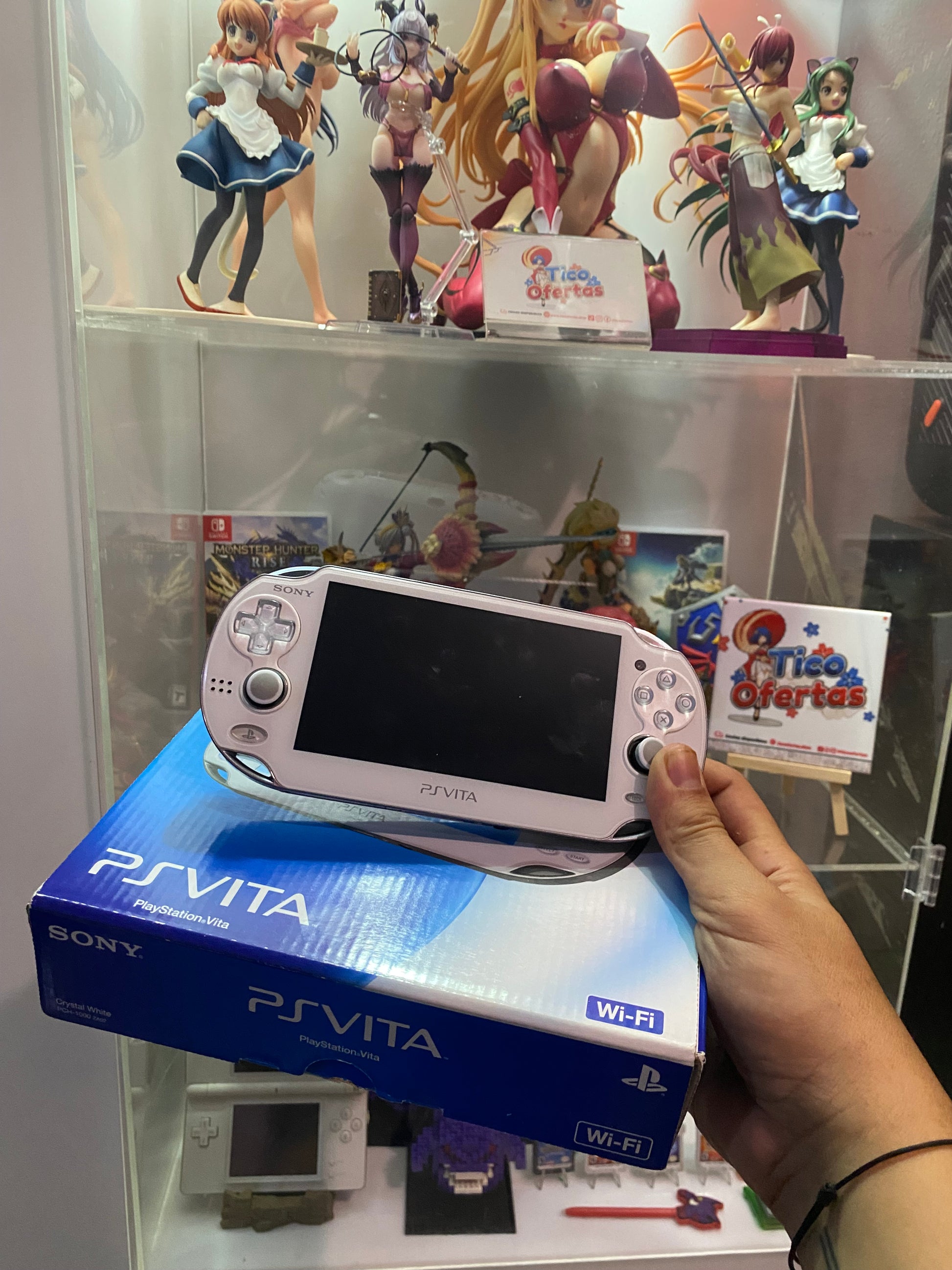 Slate Gray PlayStation Vita PCH‑1000 ZA02 Crystal Blanco