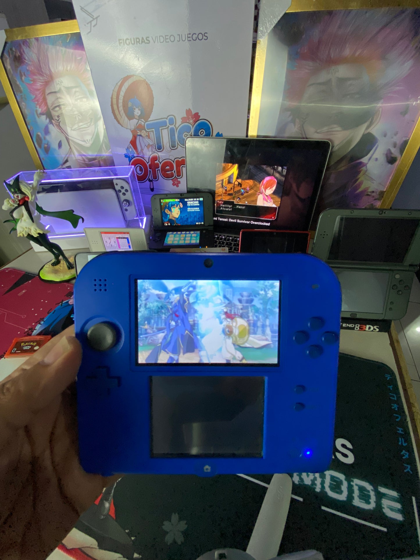 Dark Slate Gray Nintendo 3DS / New 3DS XL / 2DS – Consolas Retro con Hack + Juegos Incluidos