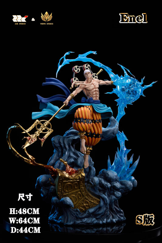 Black Estatuilla One Piece | Enel (God Ver.) | Verve Studio x ZZK Studio | Tienda Anime | Tico Ofertas