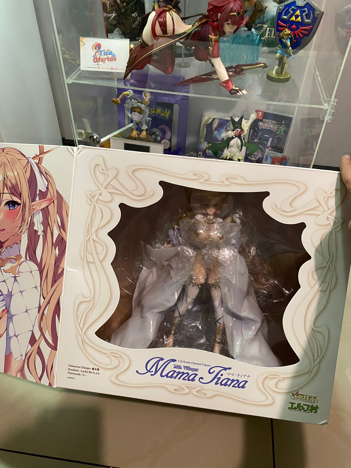 Dark Gray Estatuilla Elf Village | Mama Tiana | Vertex | 14th Villager | tienda anime Tico Ofertas