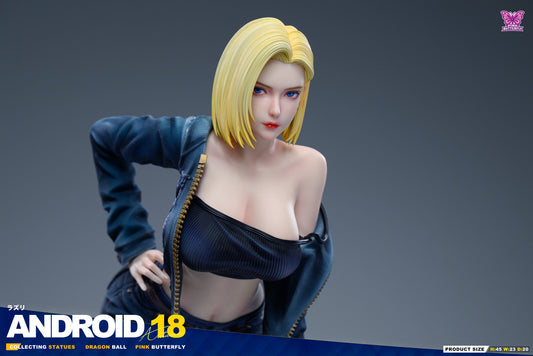 Estatuilla Dragon Ball | Android 18 | PINK BUTTERFLY Studio | Tienda Anime | Tico Ofertas