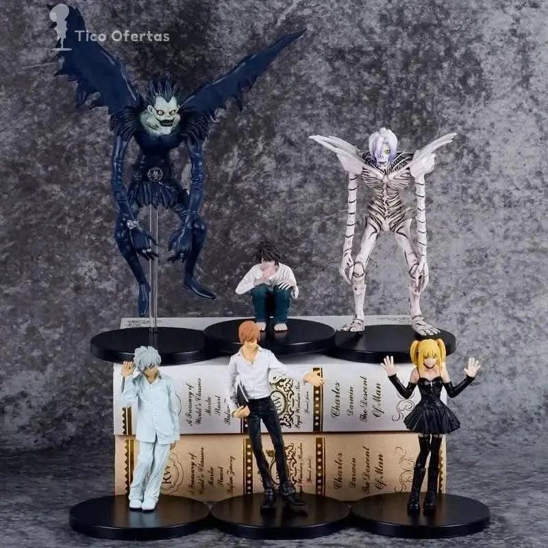 Zhongkaihua - Colección de figuras de Death Note, anime de manga Yagami Light y L, modelo de personaje de anime, ornamentos de PVC, regalos para decoración del hogar, 10 cm Zhongkaihua - Colección de figuras de Death Note, anime de manga Yagami Light y L, modelo de personaje de anime, ornamentos de PVC, regalos para decoración del hogar, 10 cm