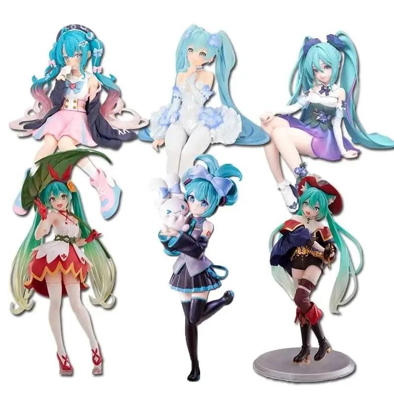 Figura Anime Hatsune Miku 21cm - Kawaii Thumbelina Vocaloid Wonderland | Modelo de Acción PVC Coleccionable y Regalo en Costa Rica