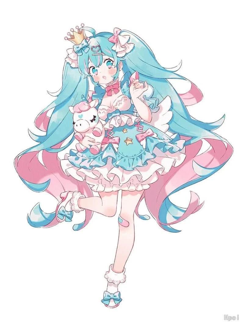 Figura Original FuRyu Hatsune Miku todos los estilos - SweetSweets Macaroon Ver. 21cm | Modelo de Colección y Regalo en Costa Rica - Tico Ofertas 