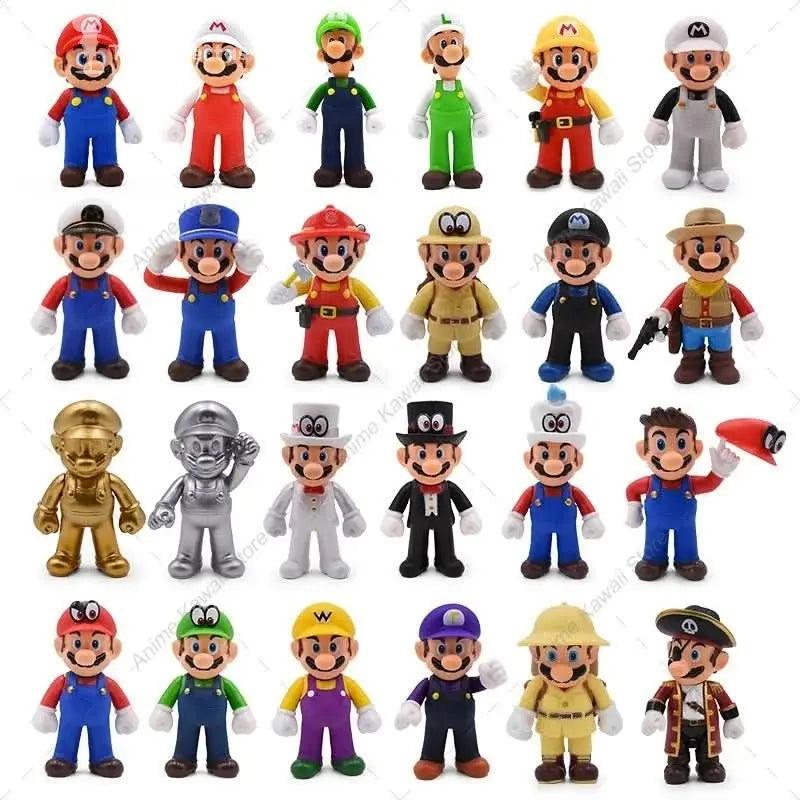 Figura de Acción Anime Super Mario 5” - Luigi | Figuras Anime Costa Rica, Juguete de Cosplay y Regalo para Niños y Cumpleaños
