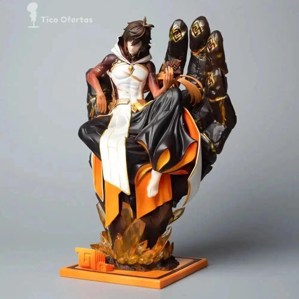 Figura de Acción Genshin Impact - Zhongli Sentado 26CM PVC | Figuras Anime Costa Rica, Modelo de Colección y Regalo Premium