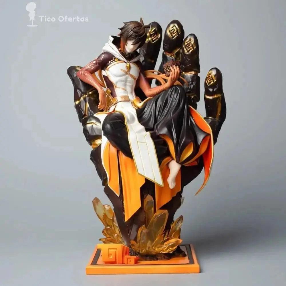 Figura de Acción Genshin Impact - Zhongli Sentado 26CM PVC | Figuras Anime Costa Rica, Modelo de Colección y Regalo Premium