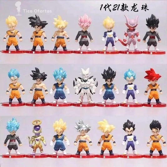 Light Gray Figura de Dragon Ball Z | Goku, Vegeta, Trunks, Majin Buu, Frieza | 6.5CM | Tico Ofertas Costa Rica