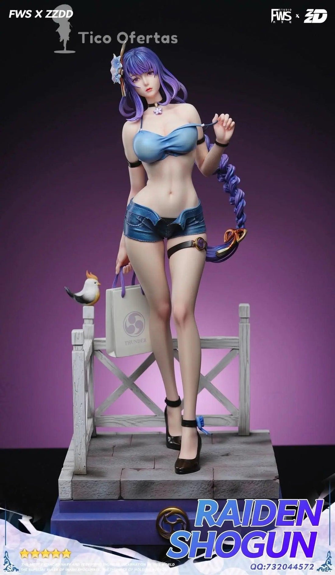 Figura Genshin Impact Raiden Shogun  Tienda Anime costa rica