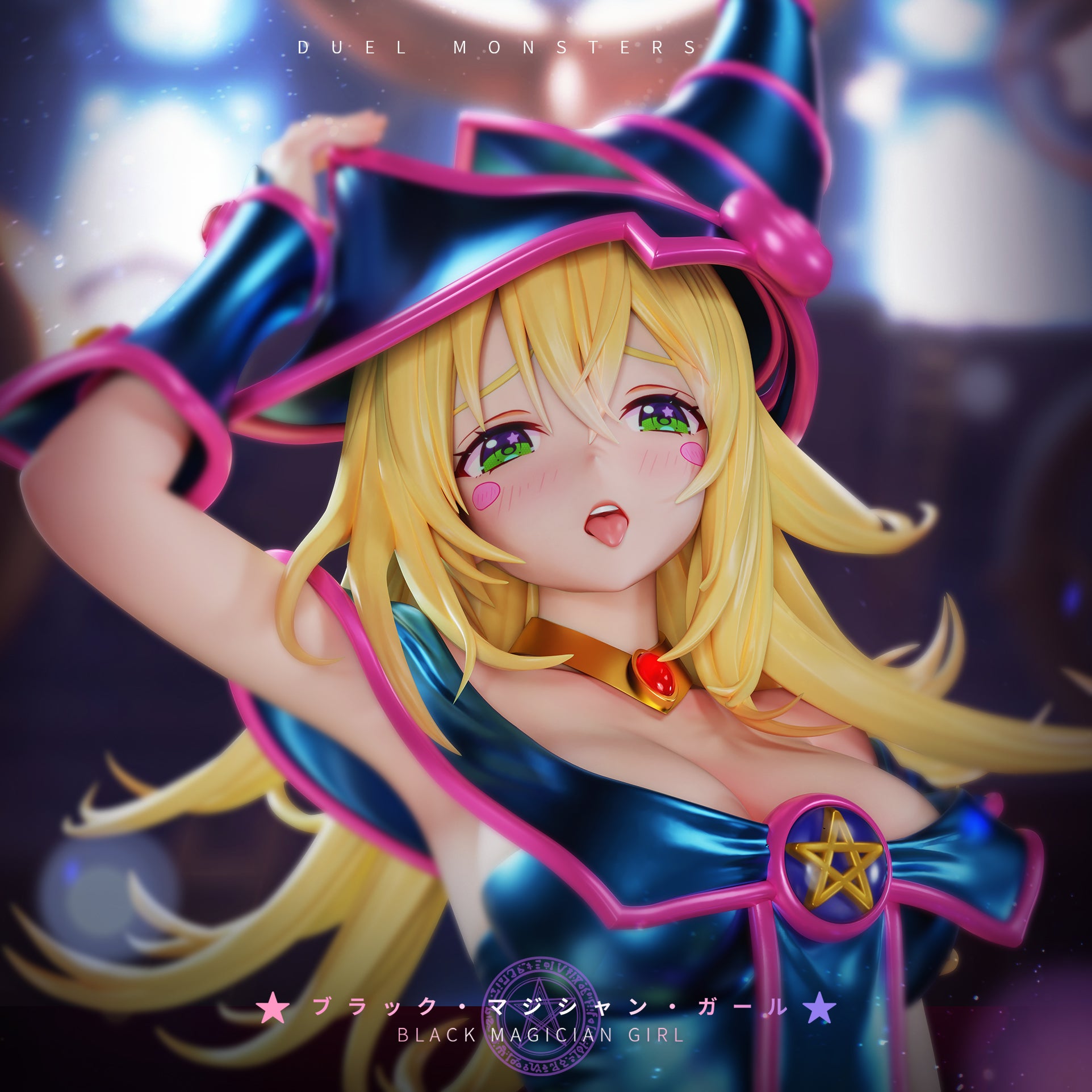 Black Estatuilla Yu-Gi-Oh! | Dark Magician Girl | Sll Studio | Tienda Anime | Tico Ofertas