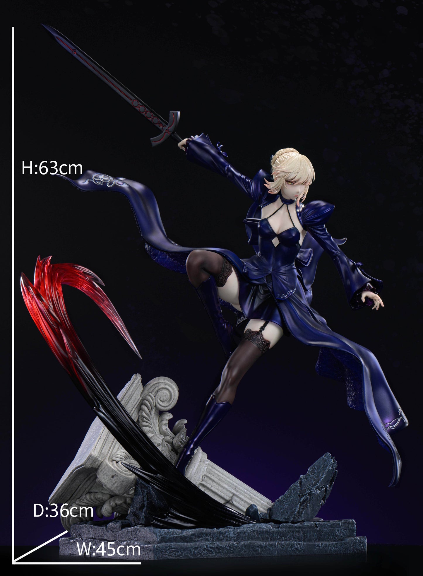 Black Estatuilla Fate Series | Artoria Pendragon x Artoria Pendragon Alter | Xpic Studio | Tienda Anime | Tico Ofertas