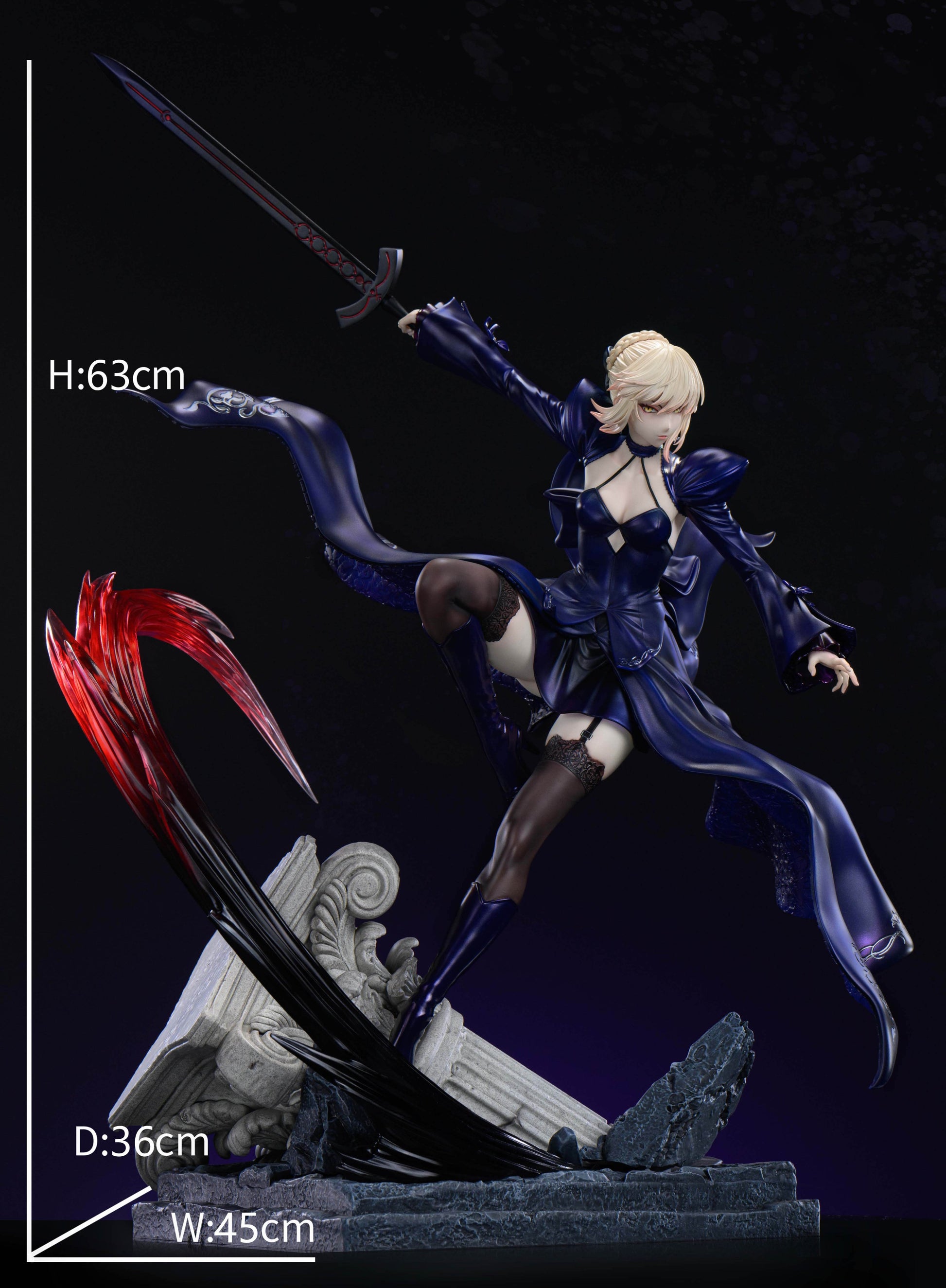 Black Estatuilla Fate Series | Artoria Pendragon x Artoria Pendragon Alter | Xpic Studio | Tienda Anime | Tico Ofertas