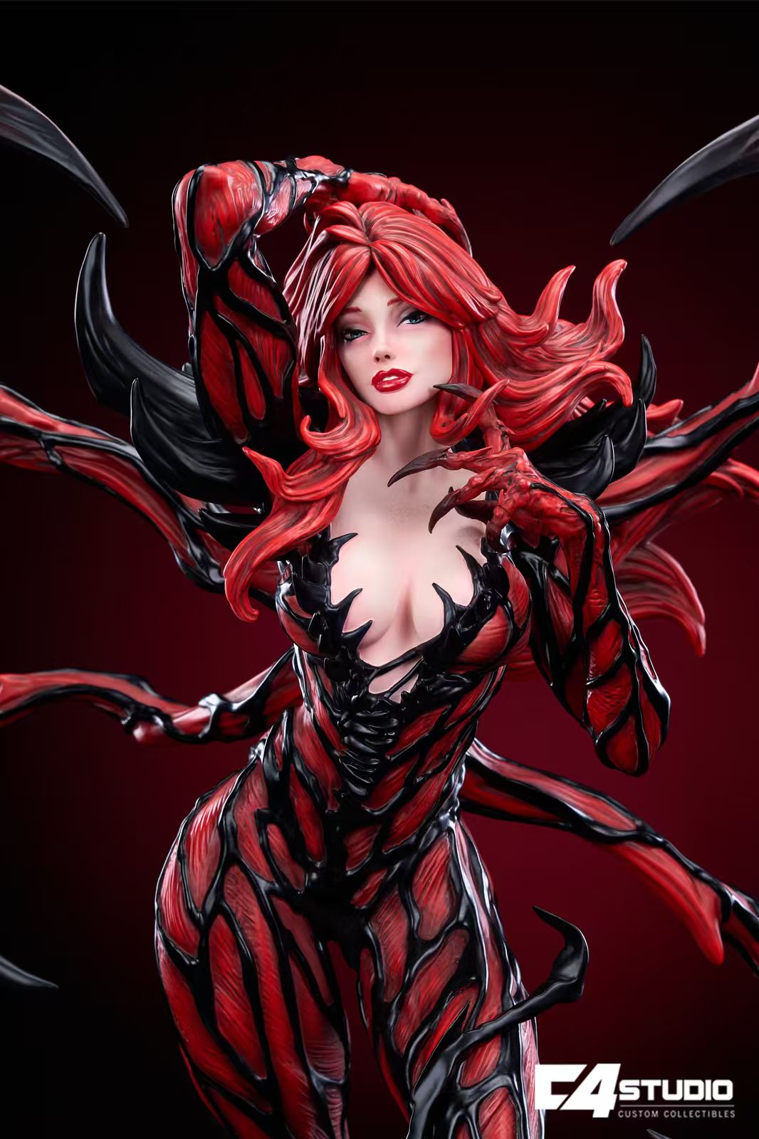 Black Estatuilla Marvel | Mary Jane (Carnage) | C4studio Custom Collectible | Tienda Anime | Tico Ofertas