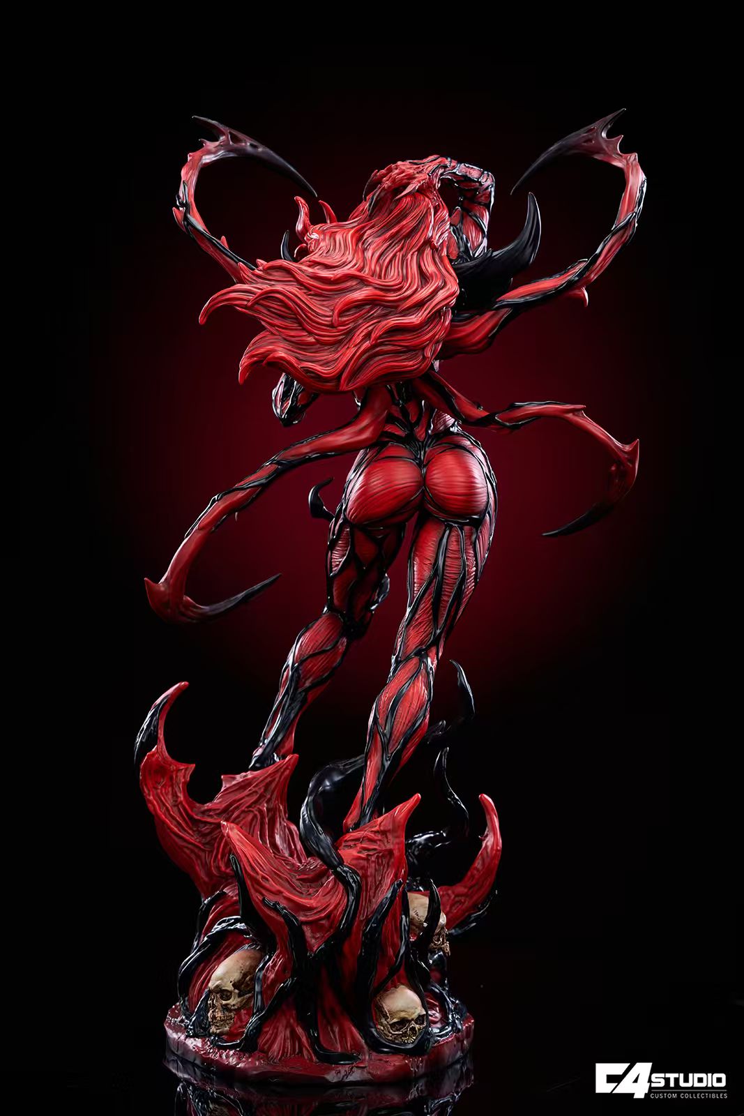 Black Estatuilla Marvel | Mary Jane (Carnage) | C4studio Custom Collectible | Tienda Anime | Tico Ofertas