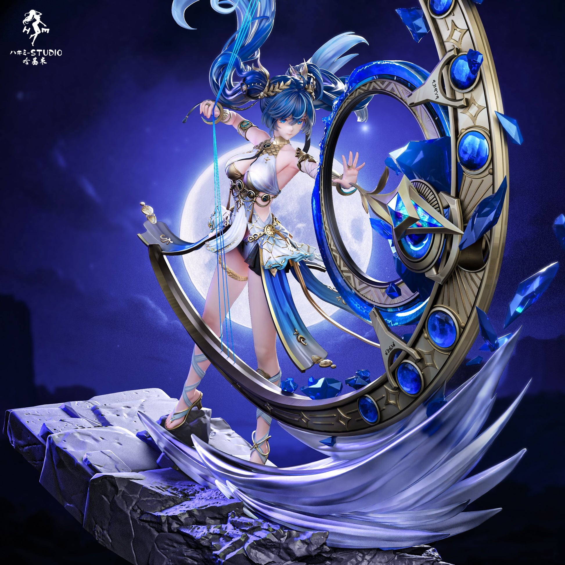 Black Estatuilla Wuthering Waves | Iuno | Hakimi Studio | GK Statue 1/6 | Tico Ofertas