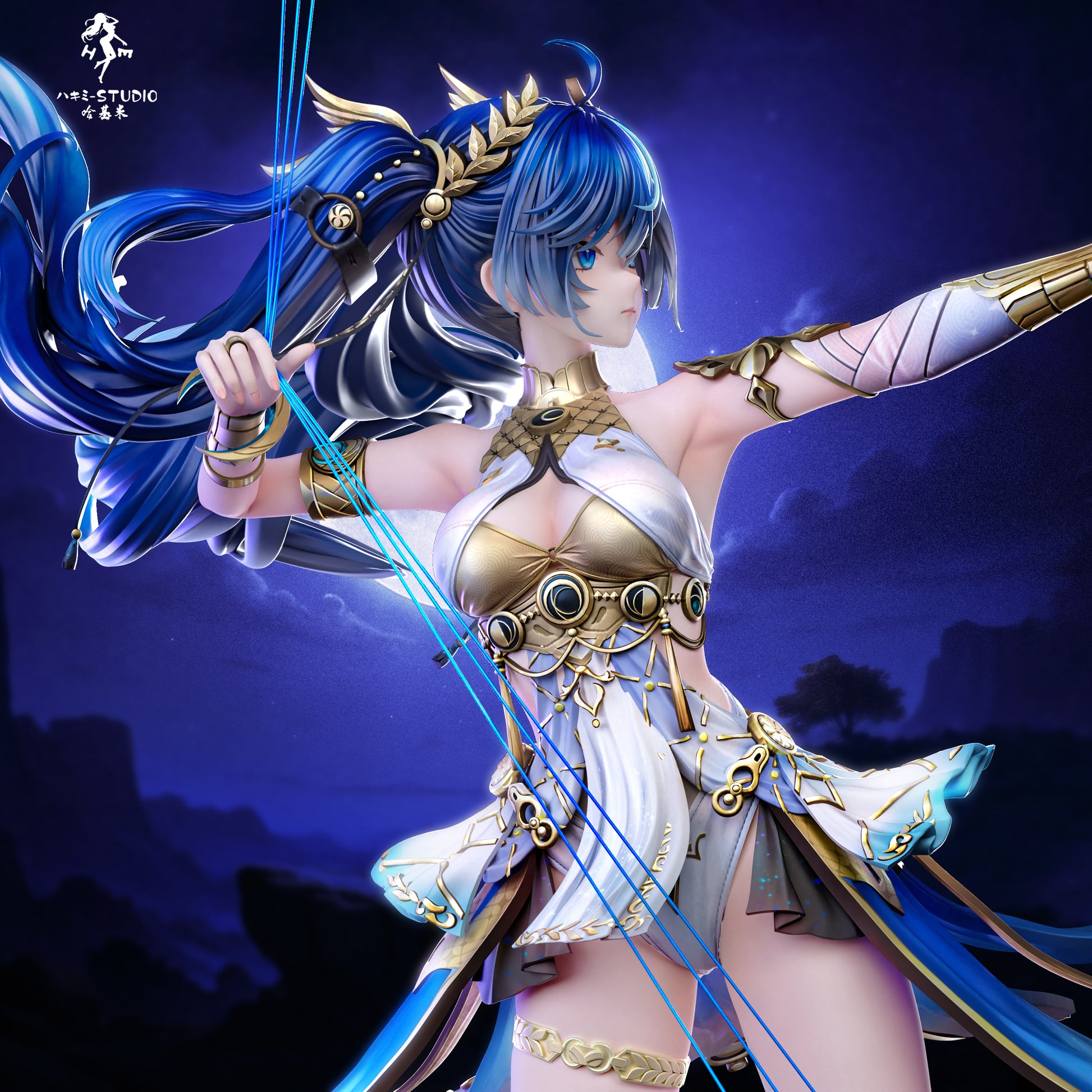 Black Estatuilla Wuthering Waves | Iuno | Hakimi Studio | GK Statue 1/6 | Tico Ofertas