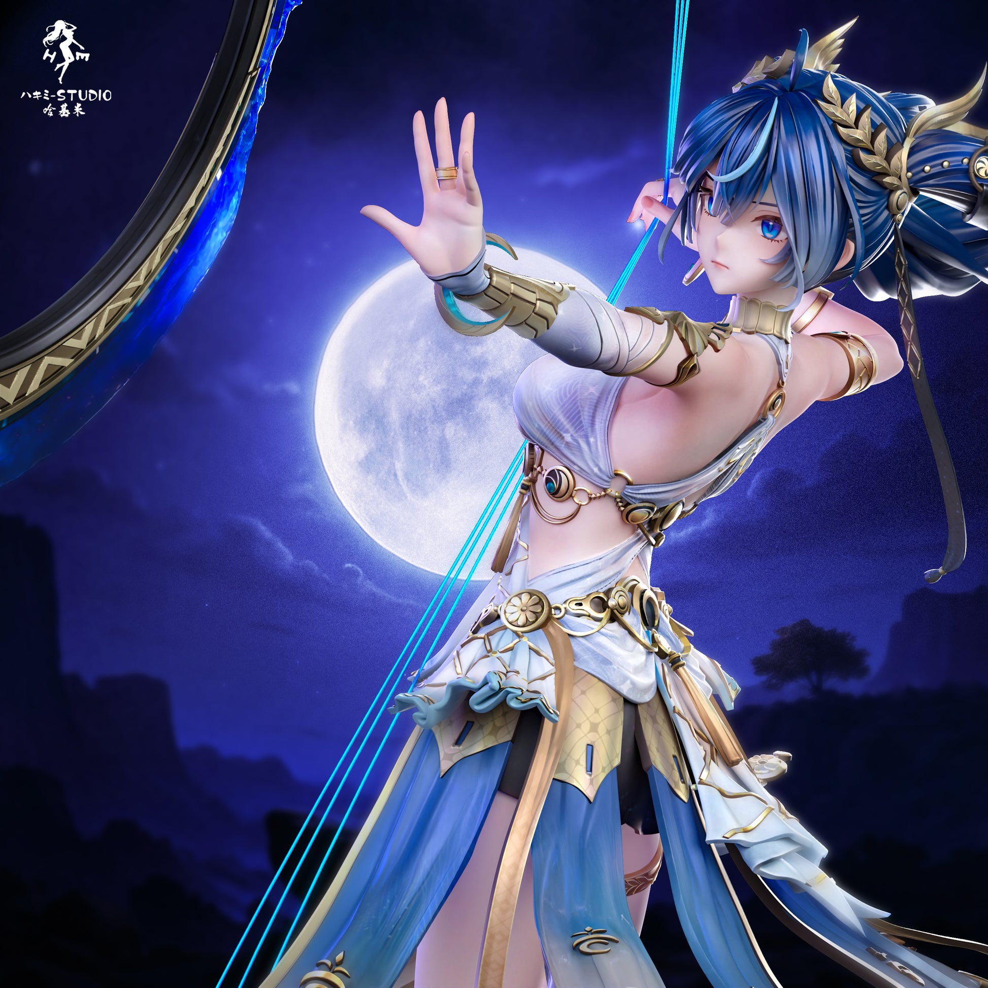 Black Estatuilla Wuthering Waves | Iuno | Hakimi Studio | GK Statue 1/6 | Tico Ofertas