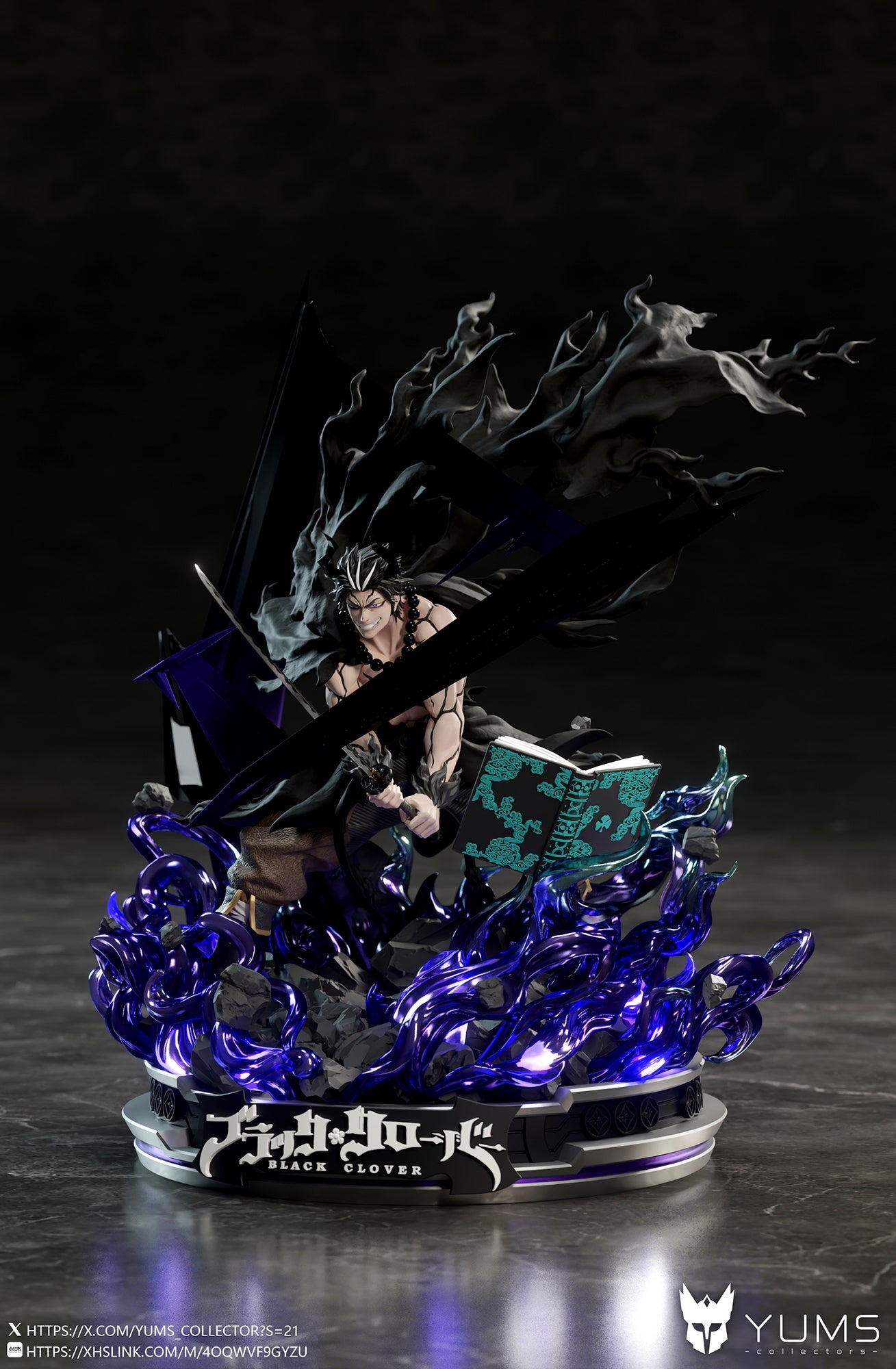 Black Estatuilla Black Clover | Yami Sukehiro (Kijin Transformation) | YUMS-Collectors Studio | Tienda Anime | Tico Ofertas